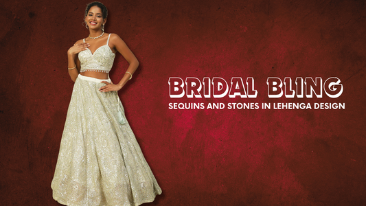 Bridal Bling: Sequins and Stones in Lehenga Design - PepaBai