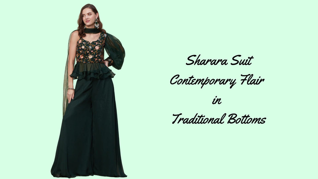 Sharara Chic: Contemporary Flair in Traditional Bottoms - PepaBai