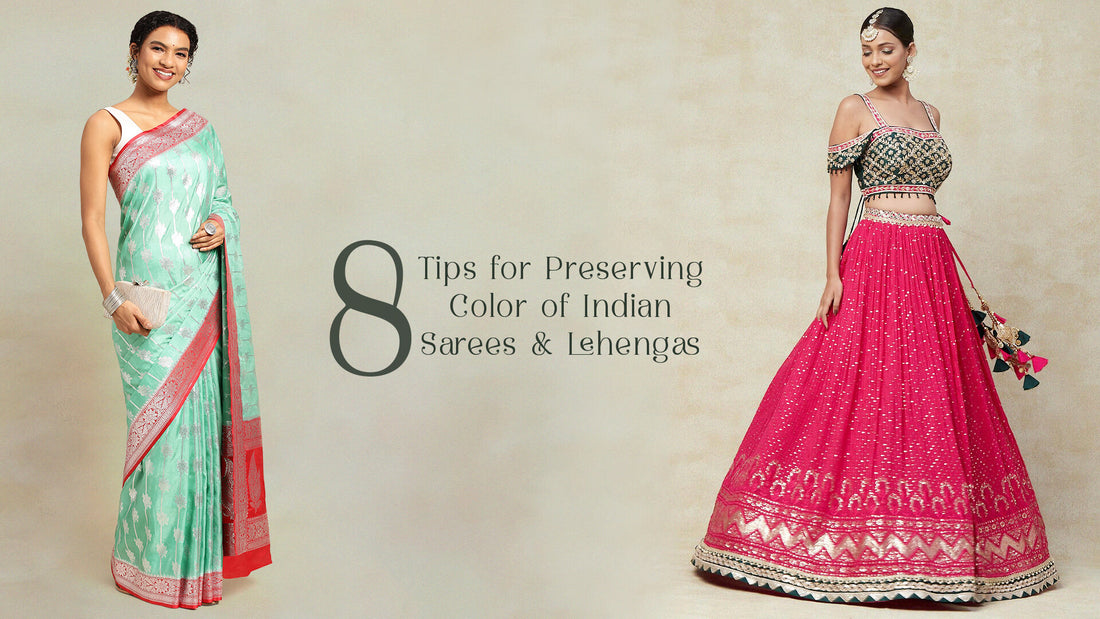 Tips for Preserving the Color of Indian Sarees and Lehengas - PepaBai