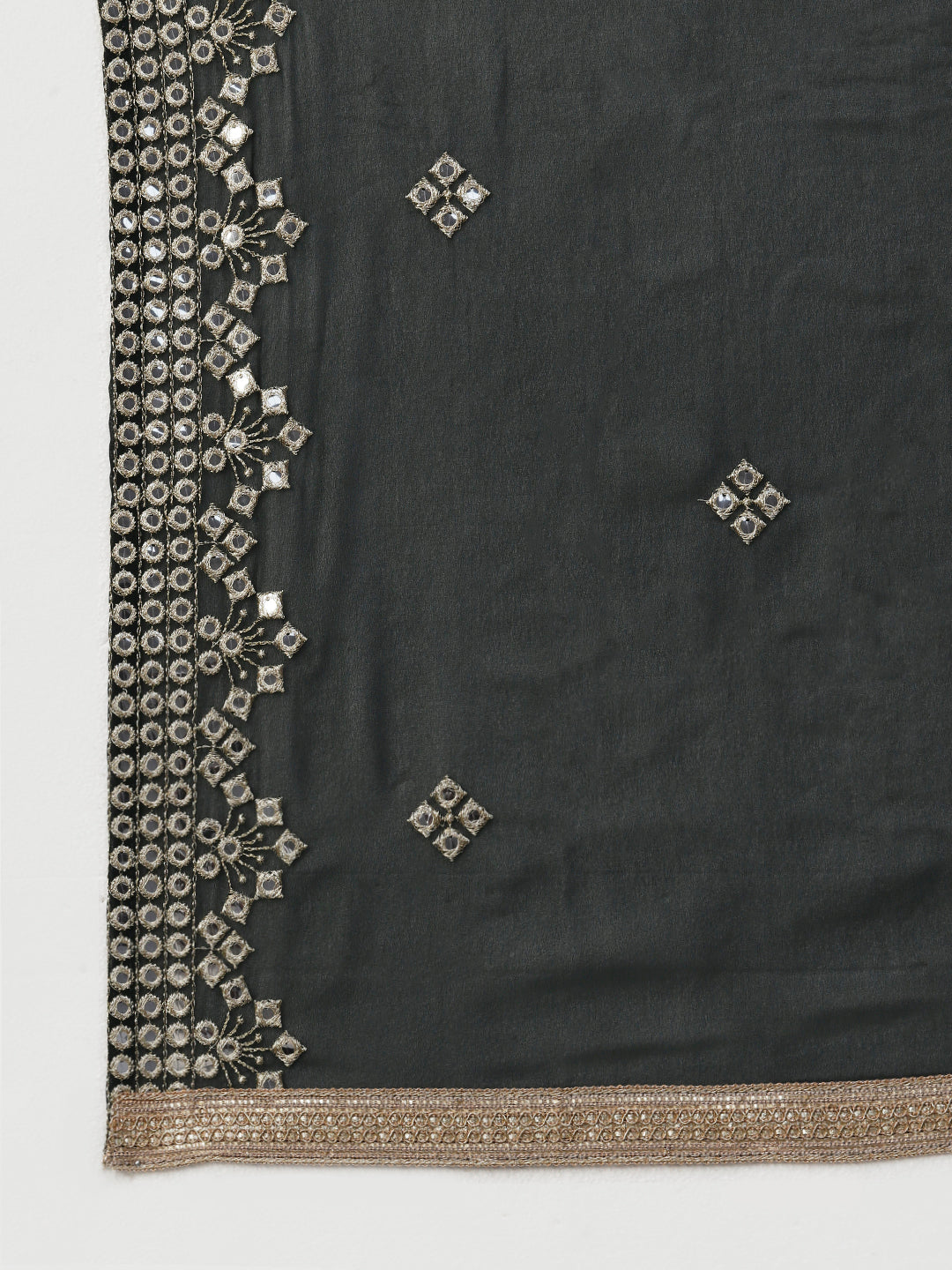 Black Georgette Sharara Suit With Embroidery - PepaBai